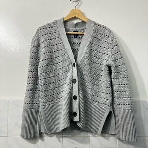 Gap Women's Open Knit Crochet Oversized Cardigan XS/M Preppy Boho Cottagecore